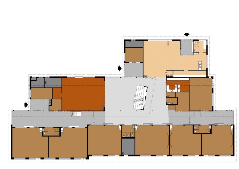 Architectuur, Interieur, School, brede school, kinderopvang, kindcentrum, bso, psz