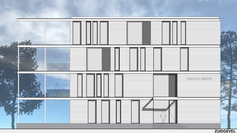 architectuur, nieuwbouw, kantoor