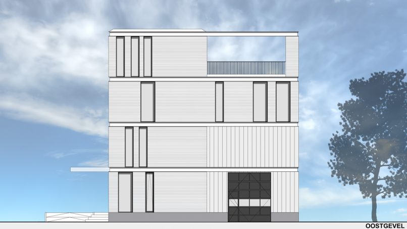 architectuur, nieuwbouw, kantoor