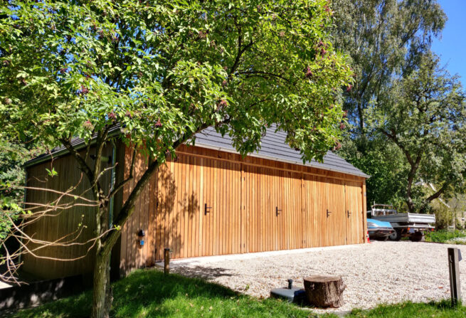garage nieuwbouw houtbouw vrijstaand