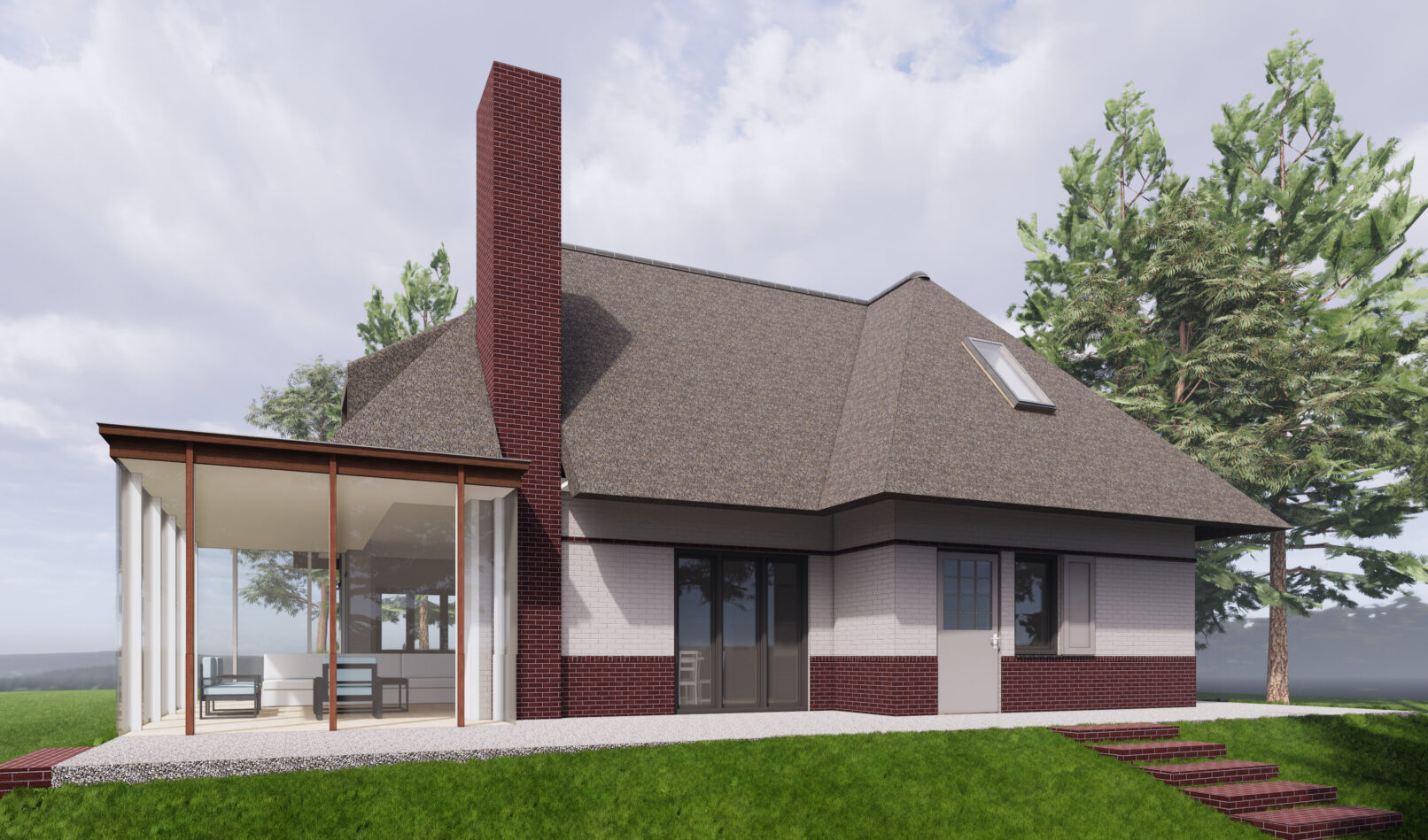 Uitbreiding woning, houten constructie, duurzaam, verbouwing