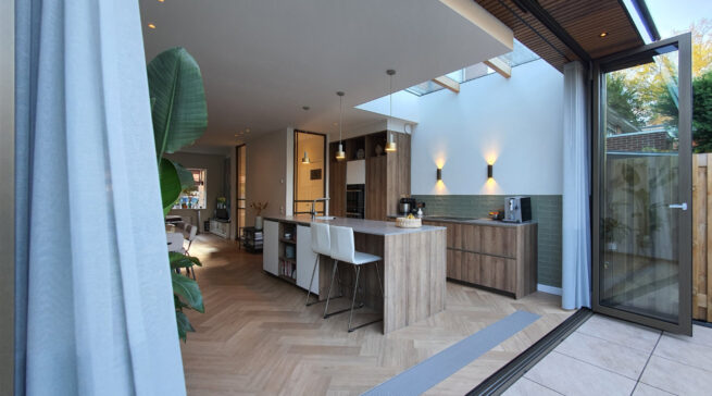 architectuur, woning, verbouw, uitbreiding